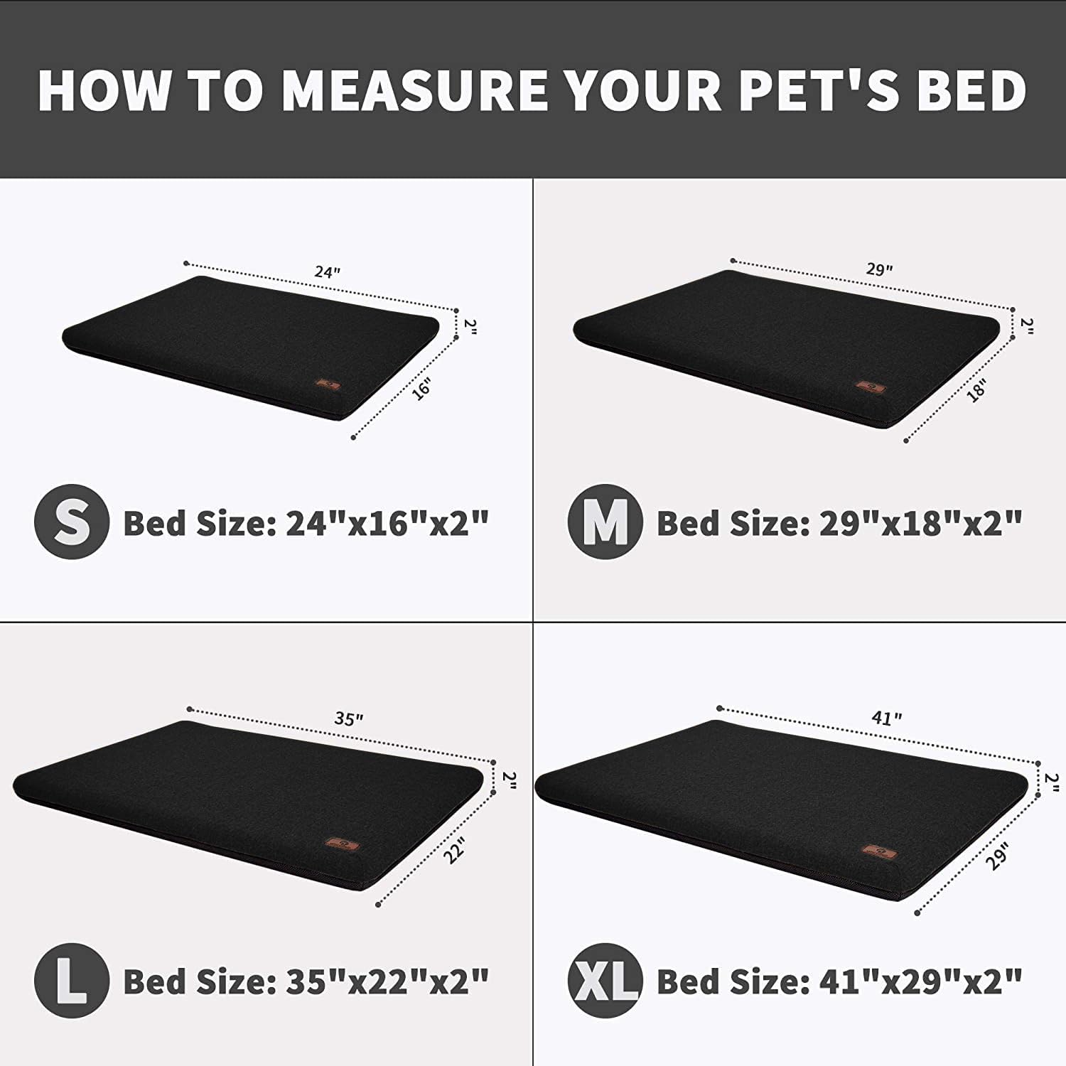 Cama pequeña para perro de 24 pulgadas, almohadilla para jaula de perro, duradera, lavable, impermeable, alfombra de cama para jaula de cama