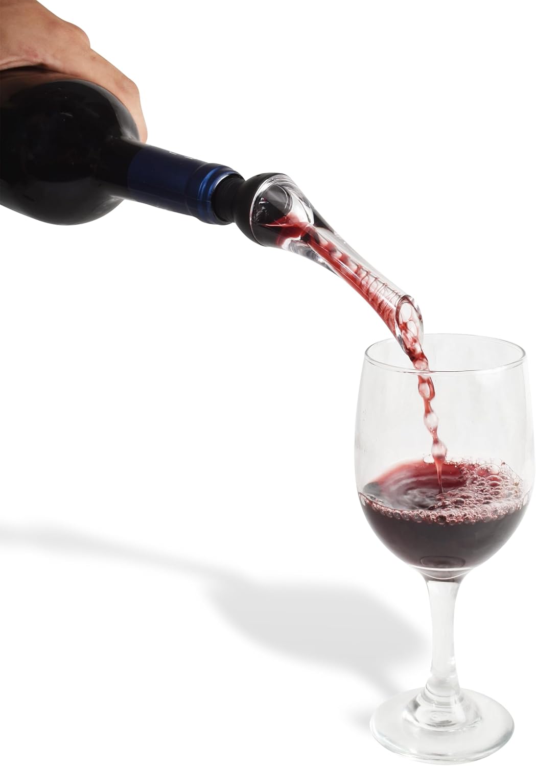 BT Premium – Boquilla aireadora de vino  Convierte cada botella en un decantador  Da al vino tinto un acabado rico y un sabor mejorado. Juego de