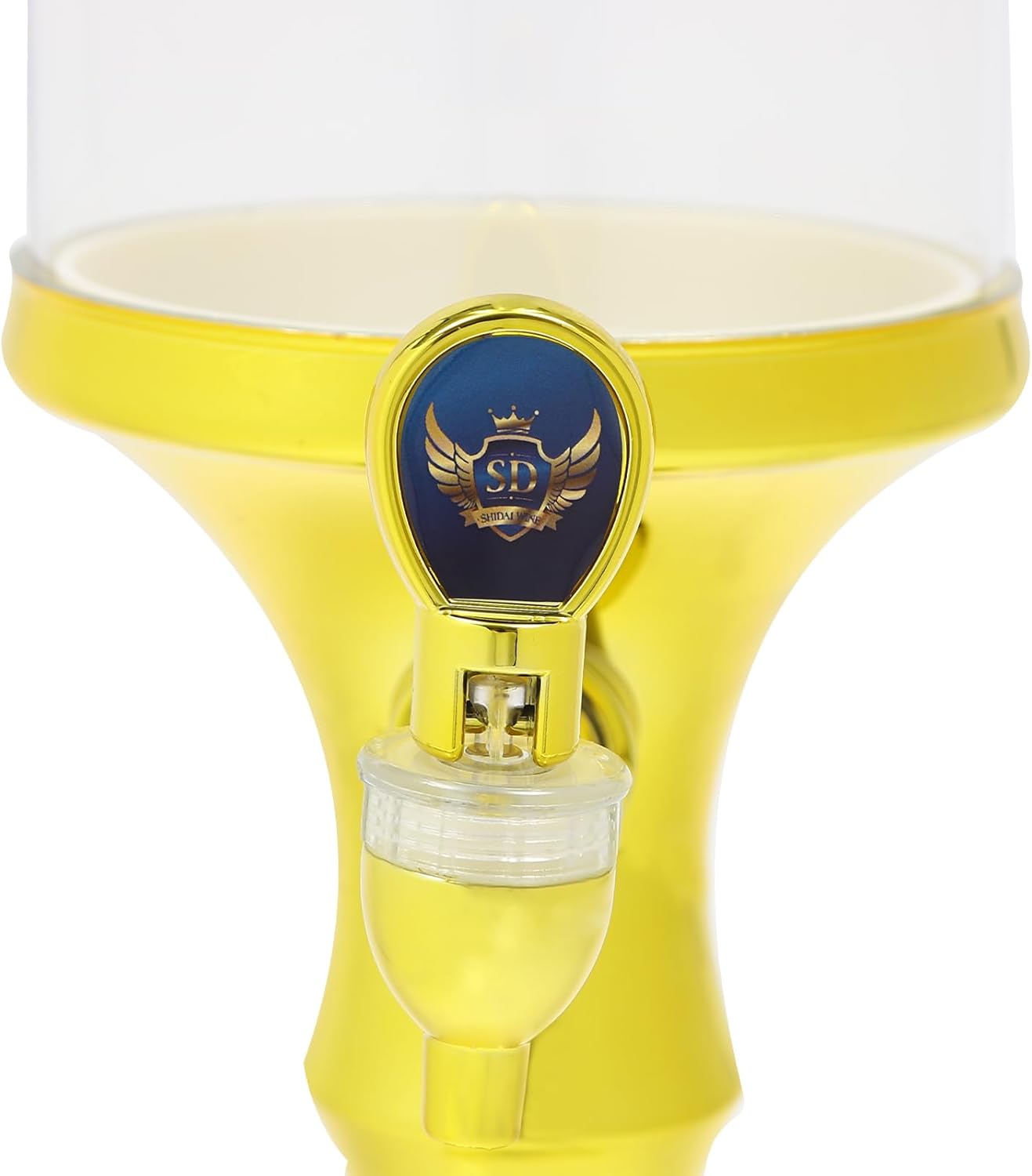 Dispensador de torre de cerveza de 3 litros con tubo de hielo y dispensador de cerveza de mesa ligera, 3.2 cuartos de galón 102 onzas, dispensador