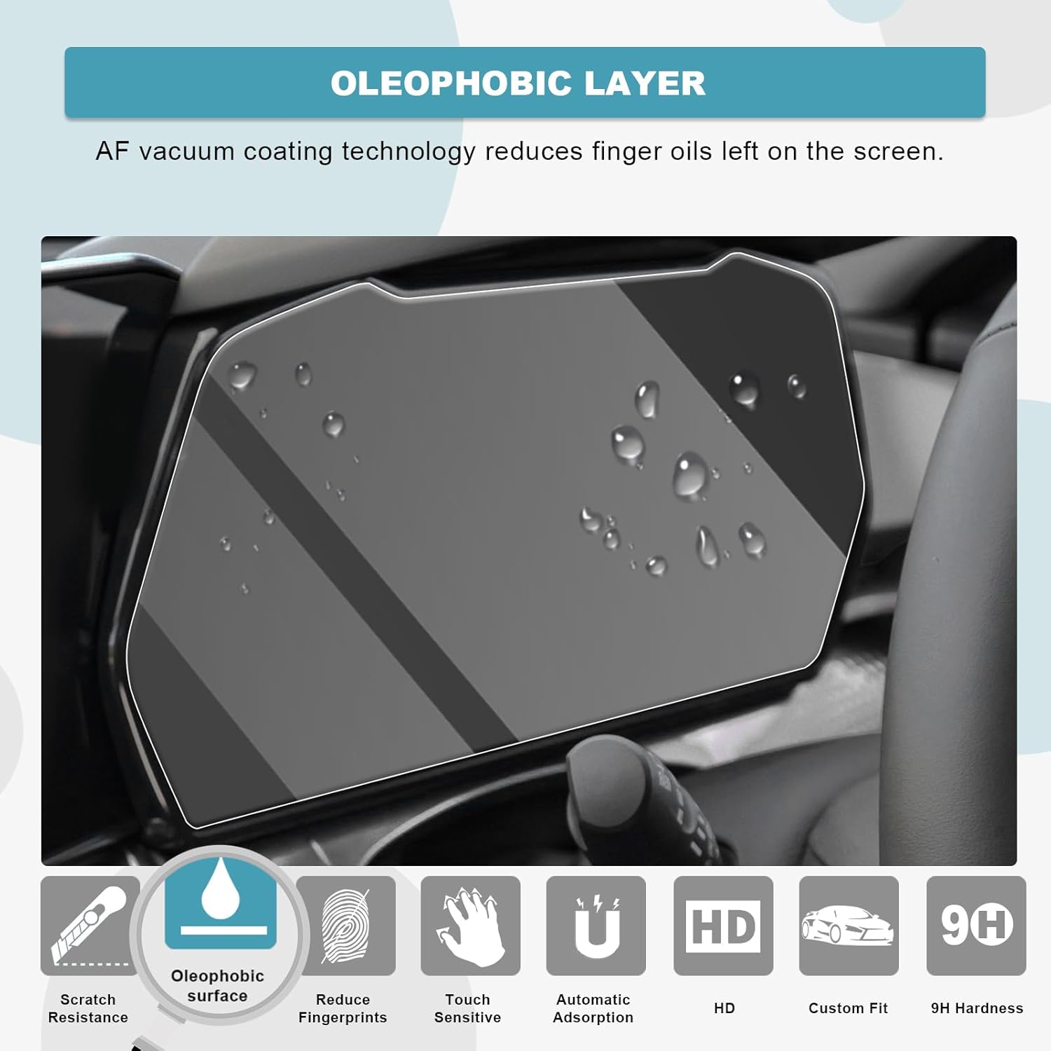 CDEFG Protector de pantalla para Chevy Trax 2024 2024 Chevy Trax LT 2RS ACTIV Protector de pantalla de vidrio templado, láminas de navegación, radio