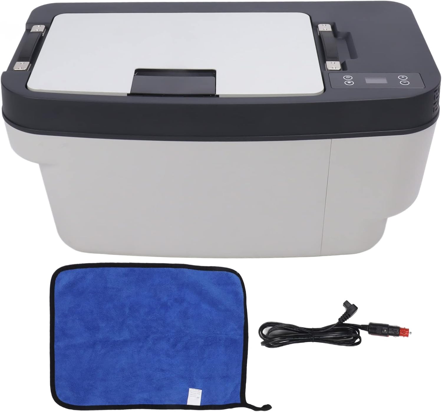 Refrigerador de coche, congelador portátil, capacidad de 33 litros  71.6 F enfriamiento rápido, refrigerador de coche de baja potencia de 45 W para