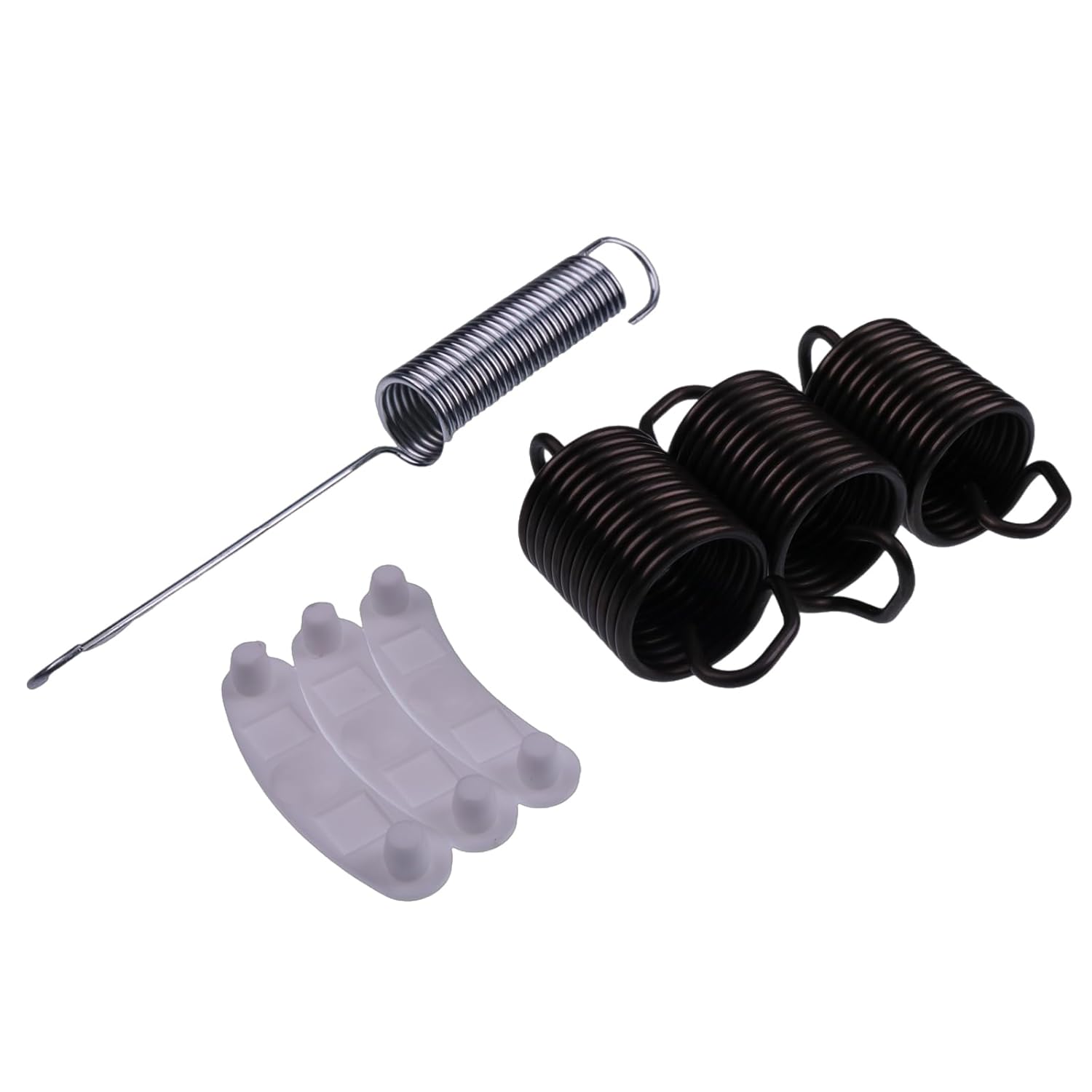 Kit de lavadora 3 resortes de suspensión WP63907 y 1 resorte de suspensión de bañera W10250667 y 3 almohadillas de desgaste de bañera 285744