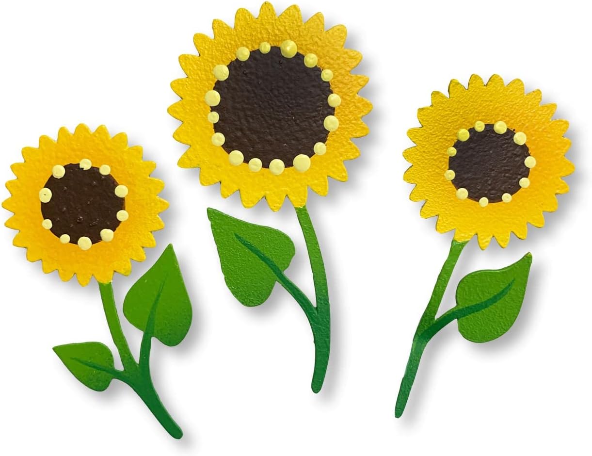 Brighten Your Life 14373sur – Juego de 3 imanes de girasol de verano