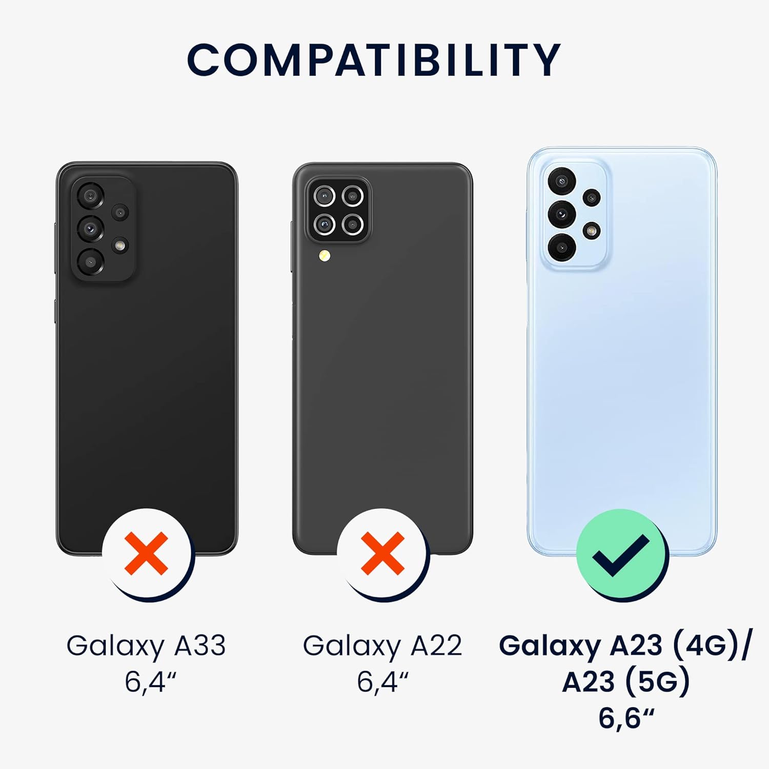 kwmobile Funda compatible con Samsung Galaxy A23 4G  5G – Funda de silicona TPU metálica suave y delgada – Rojo oscuro metálico