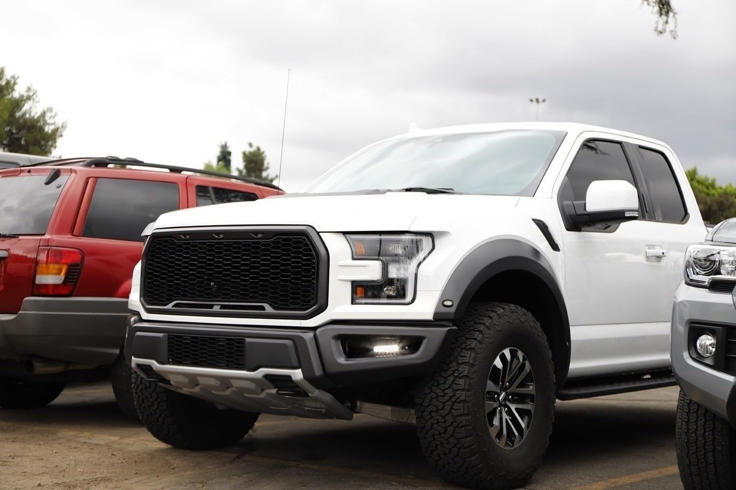 iJDMTOY Kit de barra de luz antiniebla LED SR de 30 W compatible con Ford Raptor 2017-2020, incluye barras de luz LED de una fila de alta potencia