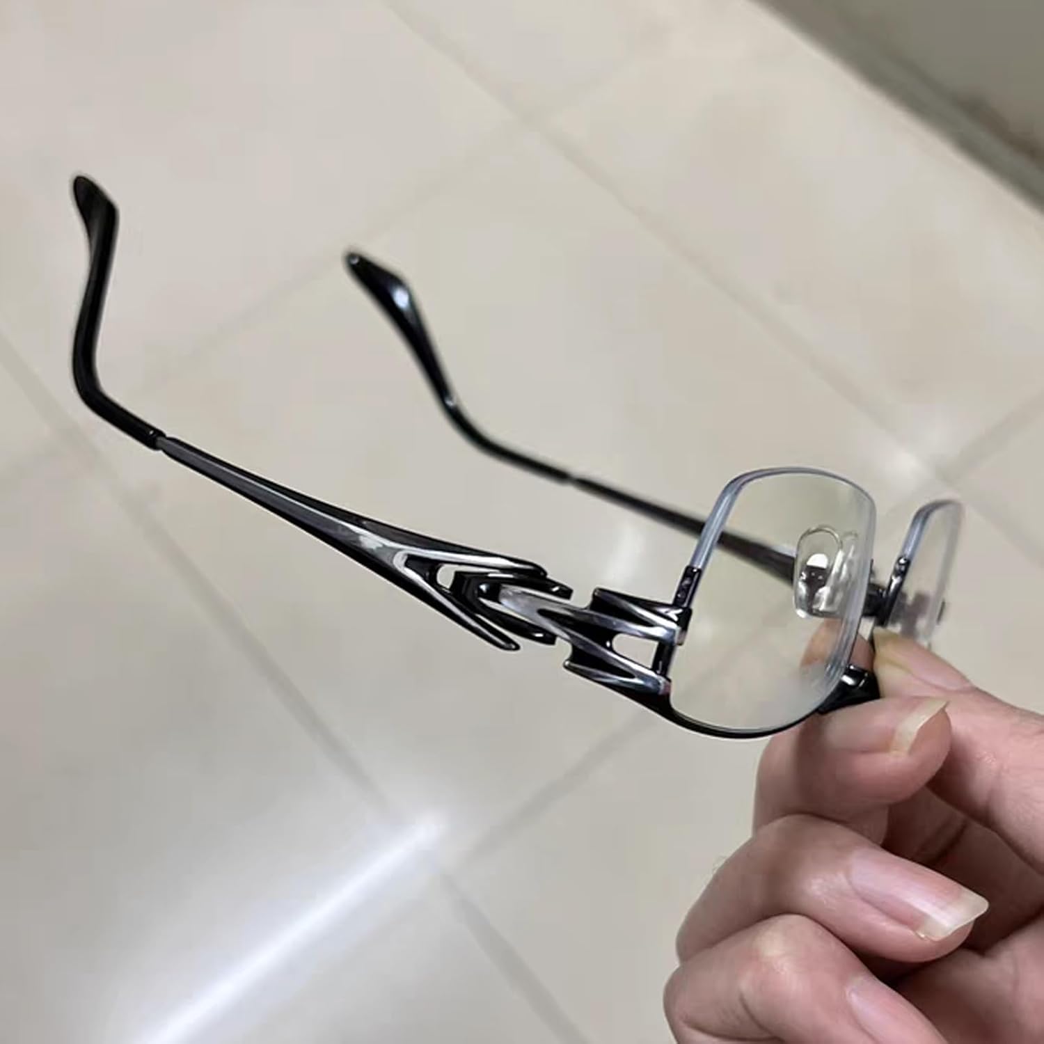 Gafas de lectura retro con bloqueo de luz azul para hombre, ultra ligeras de titanio puro medio marco para lectores de computadora