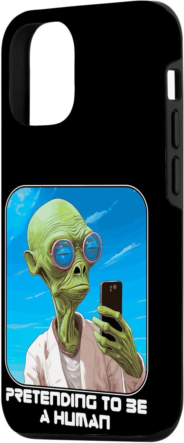 iPhone 13 Pro Alien Pretending To Be A Human Halloween Women, Men, Kids Case