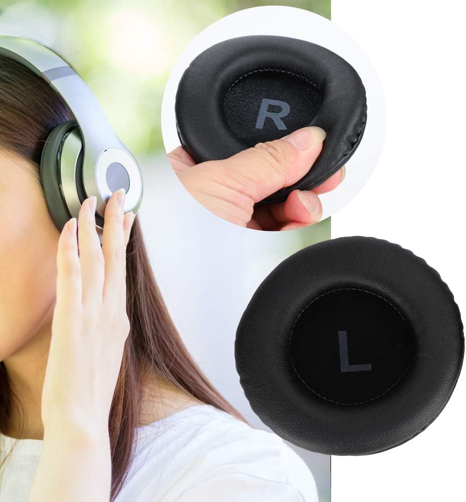 Demeras Almohadillas para los oídos, almohadillas de 3.346 in universales para colocar sobre la oreja de esponja para auriculares de repuesto