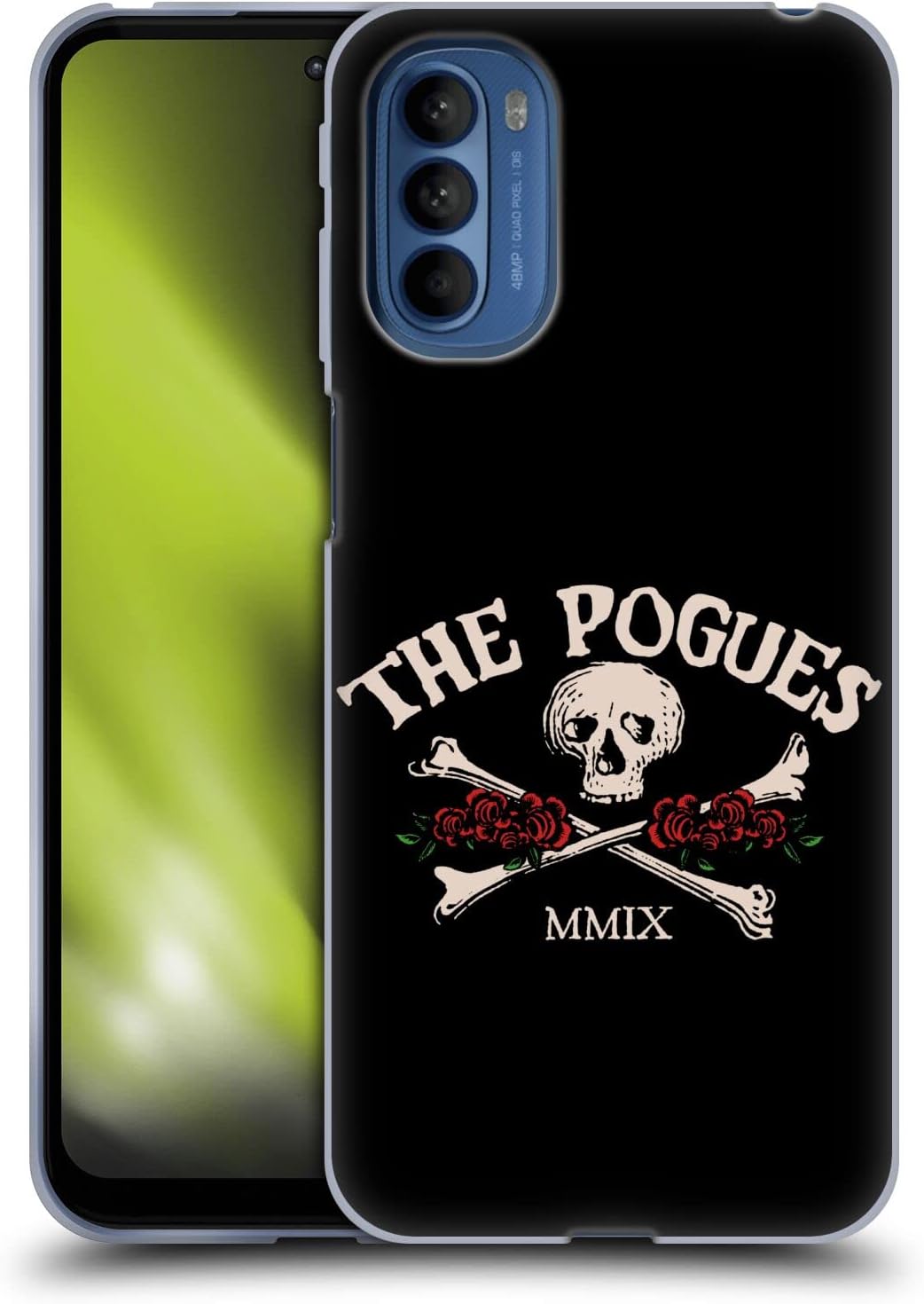 Head Case Designs Officially Licensed The Pogues Skull Graphics Soft Gel Case Compatible with Motorola Moto G41