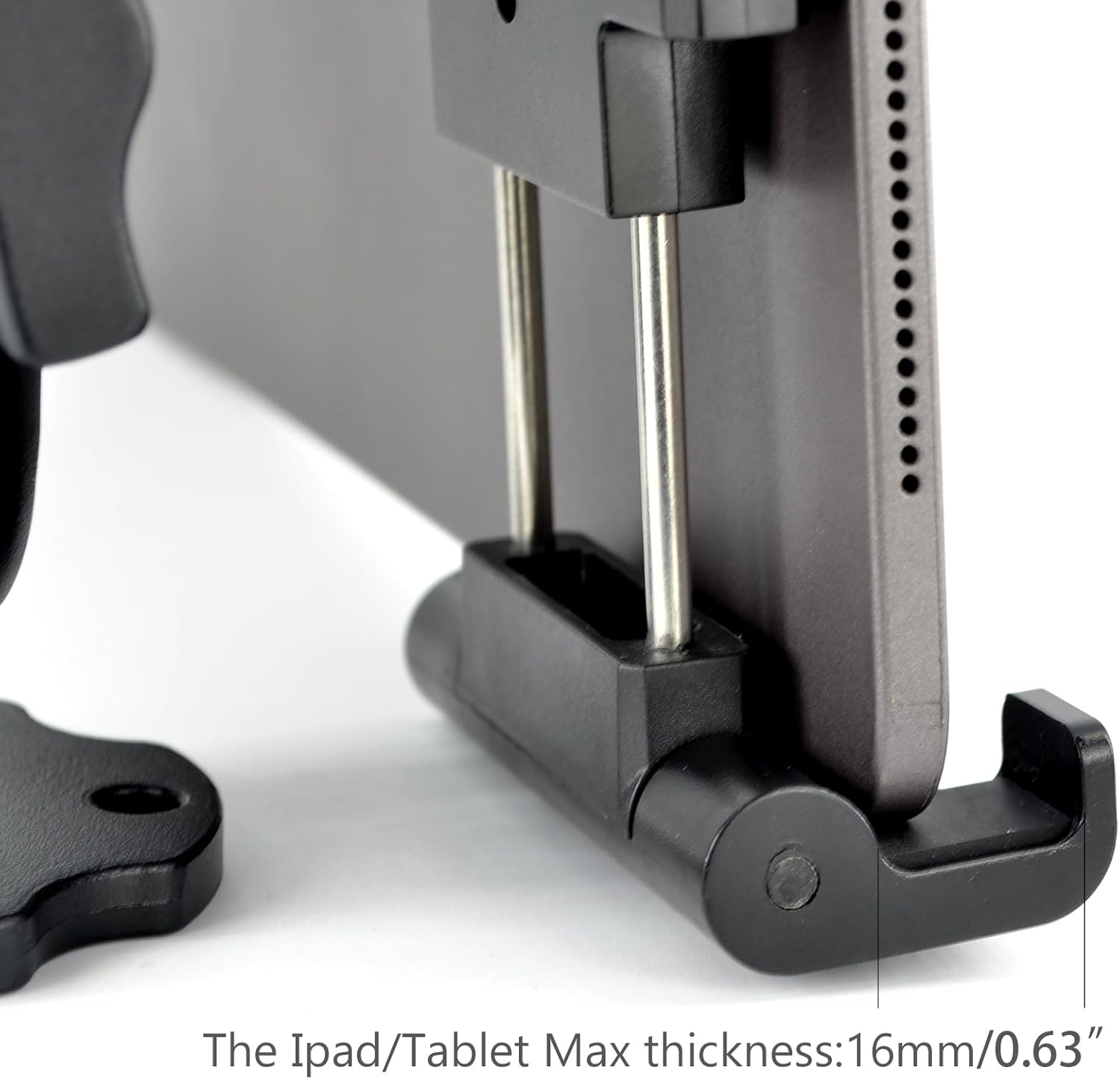 Base de taladro de aluminio resistente para tableta, para tableta de 6.5 a 12.9 pulgadas, iPad ProMini, soporte para iPad ProMini, soporte para iPad