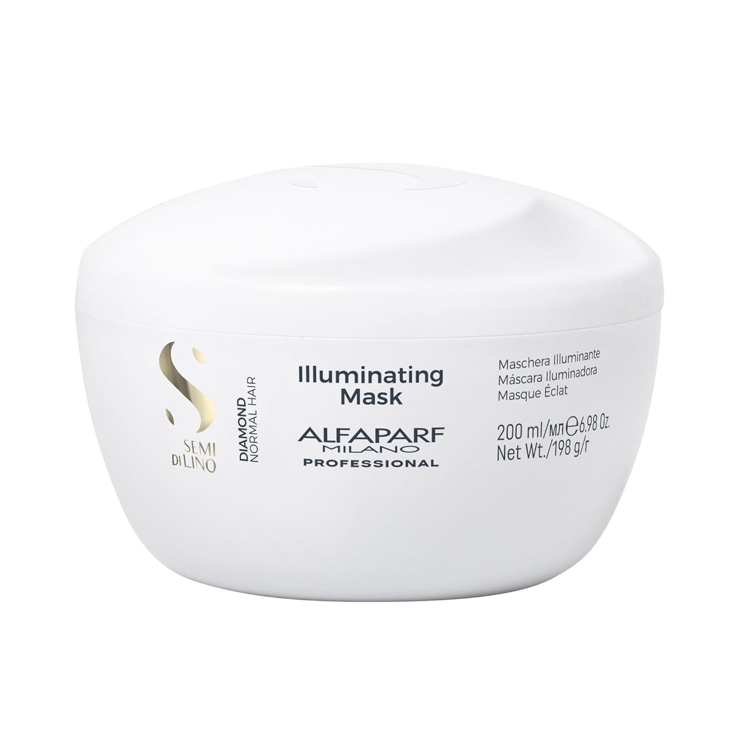 Alfaparf Milano Semi di Lino Diamond Illuminating Gift Set para cabello teñido  Champú sin sulfatos, máscara y suero de aceite para el cabello