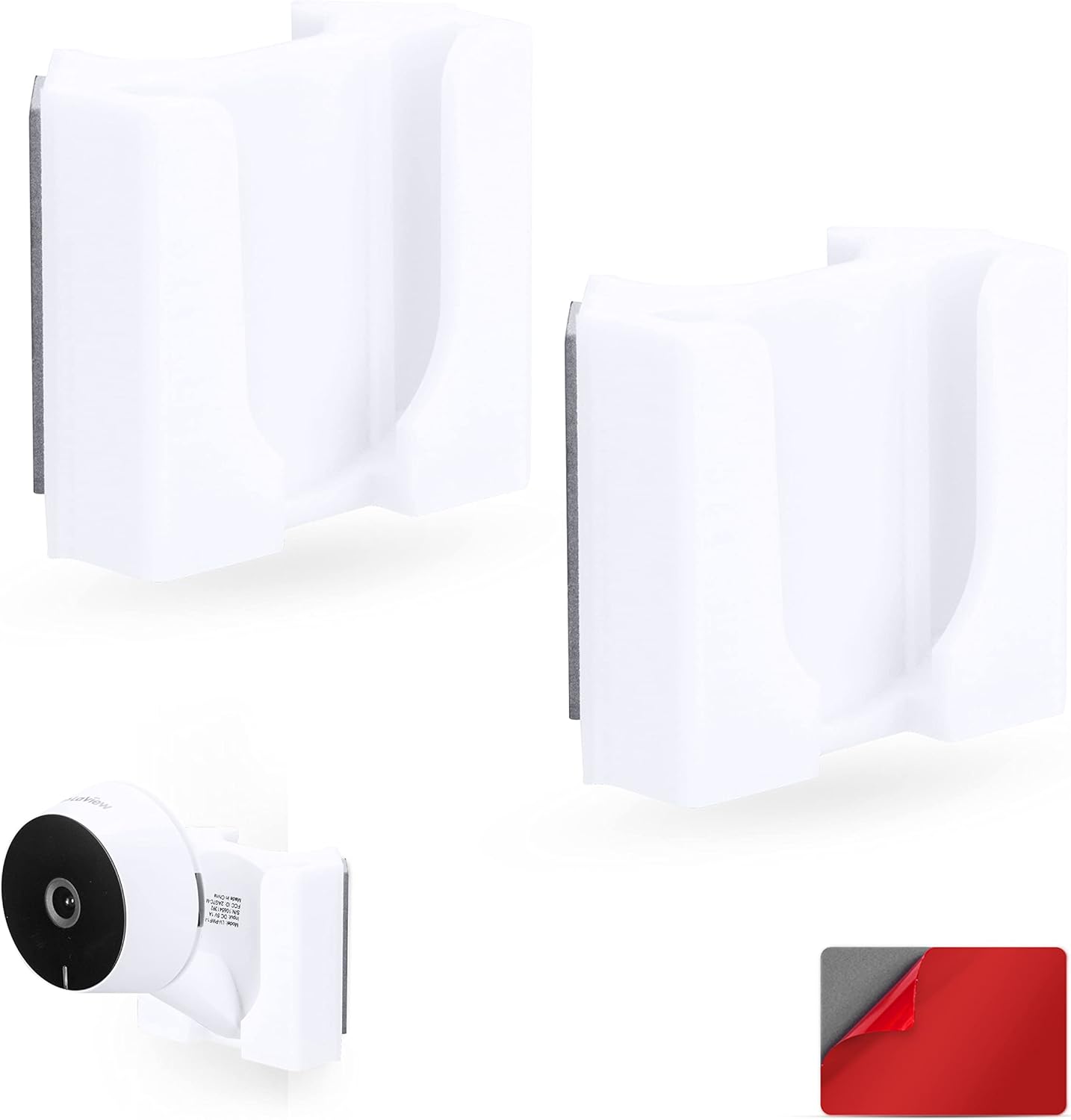 LaView LV-PWF1 1080P HD – Soporte de pared para cámara interior LaView LV-PWF1, soporte adhesivo para cámara de seguridad, reduce puntos ciegos y