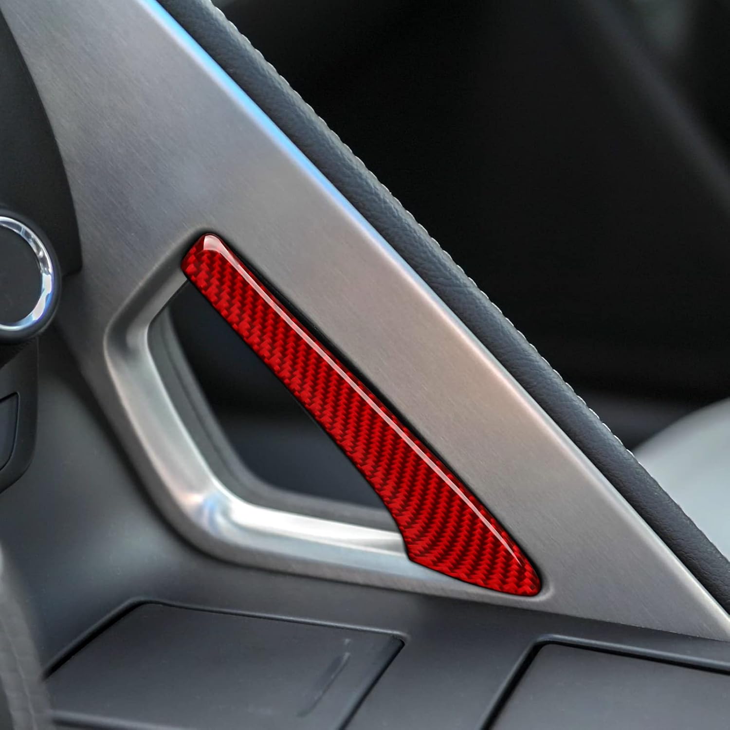 Para Corvette C7 – Adhesivo para manija de control central de automóvil de fibra de carbono para Chevrolet Corvette C7 Z06C7 Stingray Z51C7 Grand
