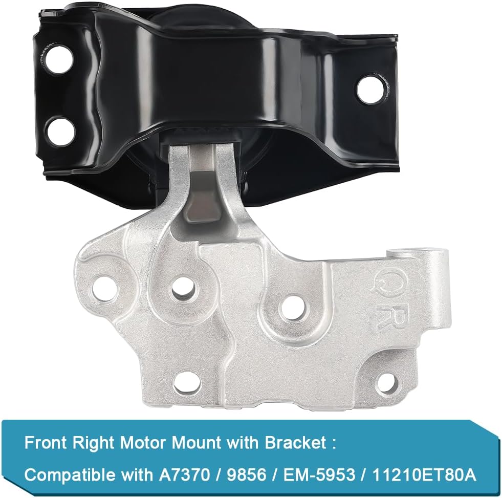 JDMON 4 piezas de soporte de motor y motor Trans de repuesto para Nissan Rogue 2.5L FWD 2008-2013, Rogue Select 2.5L FWD 2014 2015, Nissan Sentra