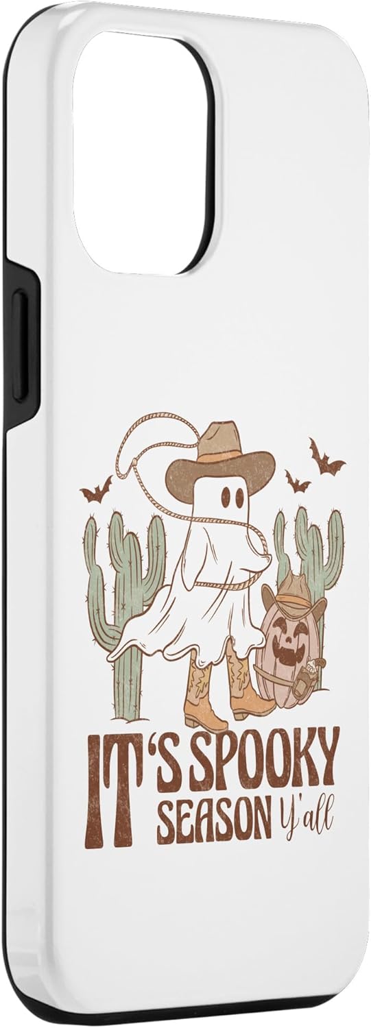 iPhone 13 Pro Max It’s Spooky Season Y’all Halloween Western Cute Ghost Groovy Case