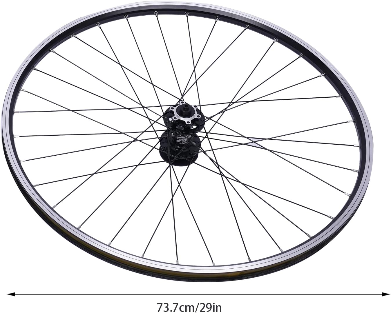 Juego de ruedas, 29 pulgadas MTB Juego de ruedas de aleación de aluminio de doble pared, ruedas delanteras y traseras con cubos de rodamiento para