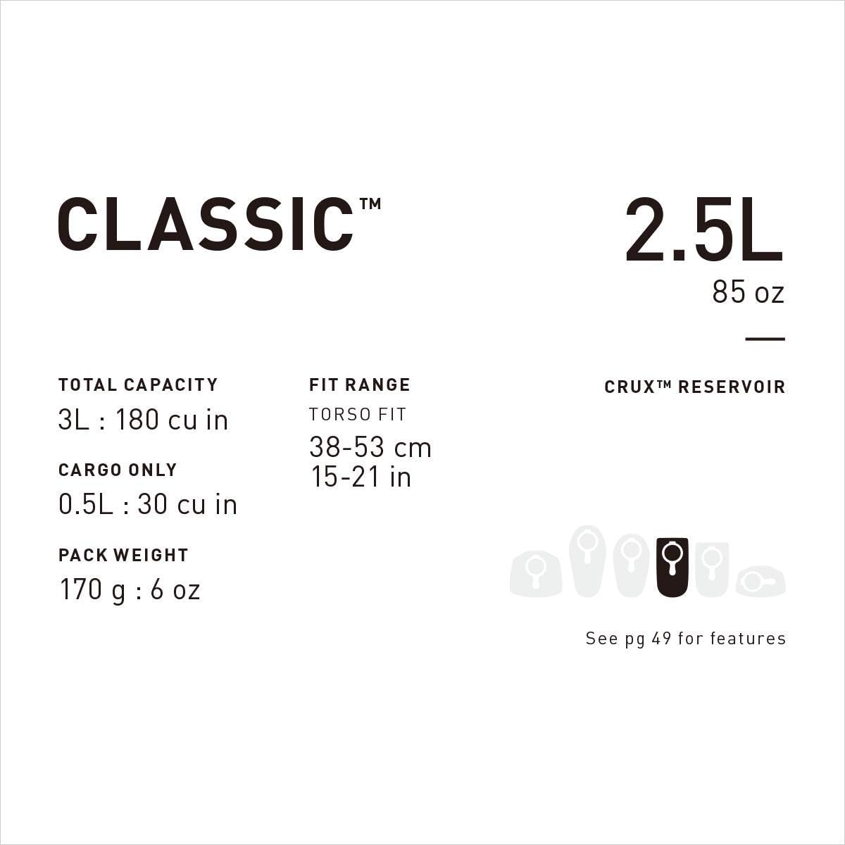 Mochila de hidratación clásica CamelBak