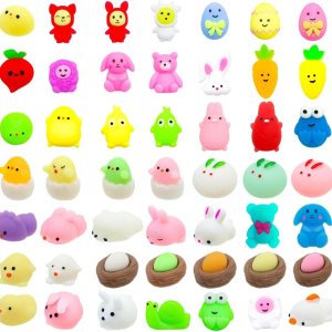 50 juguetes esponjosos Mochi de Pascua para aliviar el estrés para niños y niñas, regalos de fiesta de Pascua, ideales para niños 50 juguetes esponjosos Mochi de Pascua para aliviar el estrés para niños y niñas, regalos de fiesta de Pascua, ideales para niños