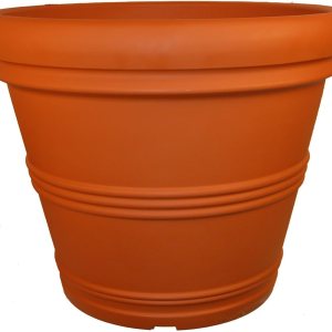 Tusco Products RR135TC – Maceta de jardín con borde enrollado, 13.5 pulgadas, color terracota Tusco Products RR135TC – Maceta de jardín con borde enrollado, 13.5 pulgadas, color terracota