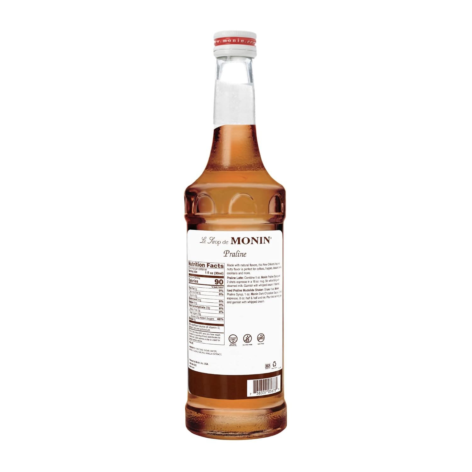 Monin Jarabe de praliné, 25.4 fl oz