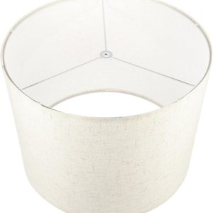 OSALADI Pantallas de lino para lámpara de mesa, lámpara de pie de tela beige, pantalla mediana para lámpara de mesa, lámpara de noche, lámpara de OSALADI Pantallas de lino para lámpara de mesa, lámpara de pie de tela beige, pantalla mediana para lámpara de mesa, lámpara de noche, lámpara de