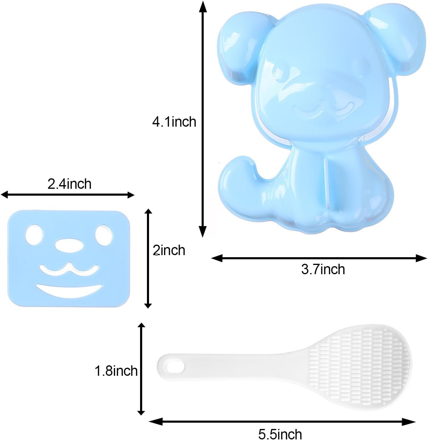 Molde de bolas de arroz para niños, molde de onigiri para perros, moldes moldeadores de arroz, accesorios para almuerzo para niños, molde de prensa