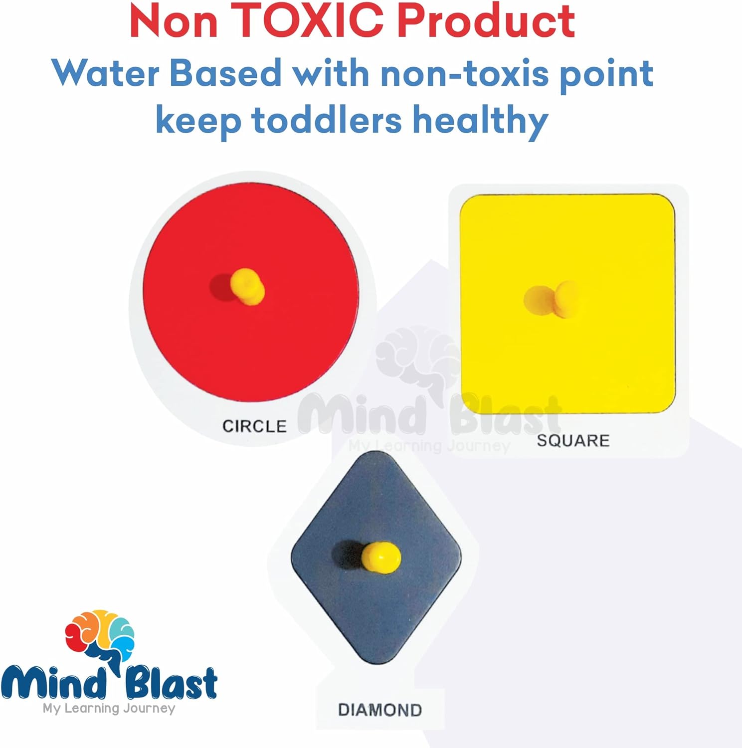 MIND BLAST Rompecabezas de madera con formas y colores de madera, perfecto para desarrollar la creatividad y las habilidades de resolución de