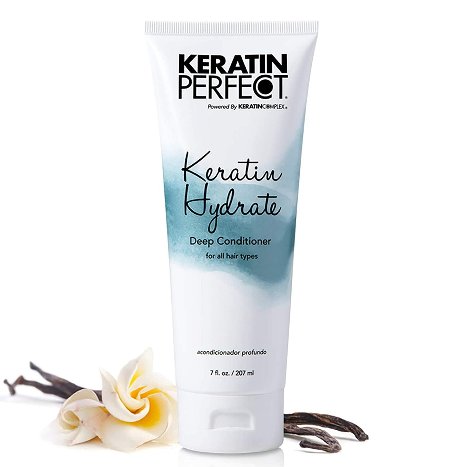Keratin Perfect Hydrate Deep Conditioner – Tratamiento a nivel de salón para mujeres – Fórmula hidratante mejora el cabello con el tiempo – Restaura
