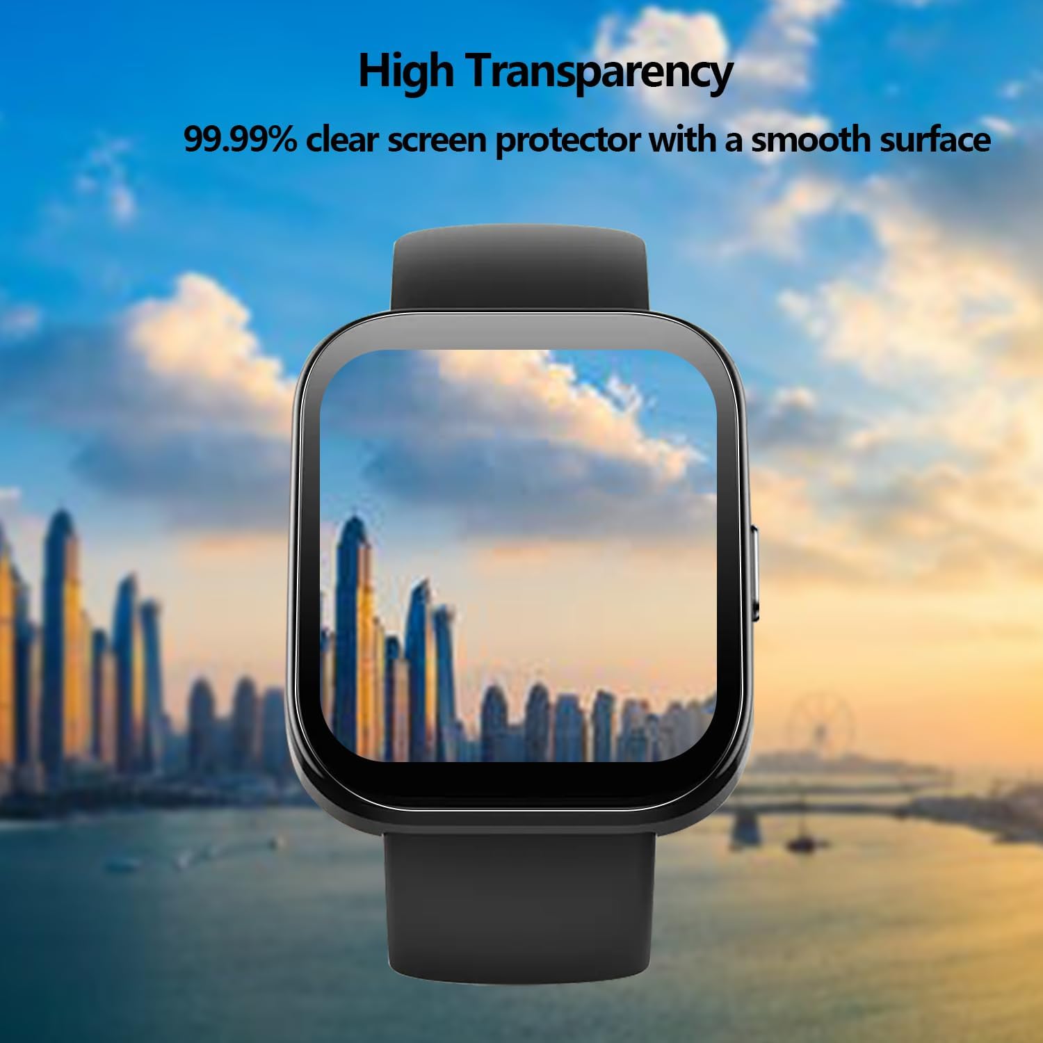 Natbok Paquete de 2 protectores de pantalla para Amazfit Bip 5, cobertura completa 3D, antiarañazos, sin burbujas, HD, transparente, flexible (no de