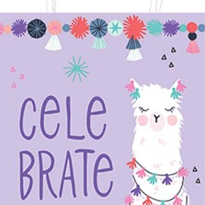 “Llama Fun” bolsas de papel kraft con estampado morado, 8.25 pulgadas de alto x 5 pulgadas de ancho, 8 unidades. “Llama Fun” bolsas de papel kraft con estampado morado, 8.25 pulgadas de alto x 5 pulgadas de ancho, 8 unidades.