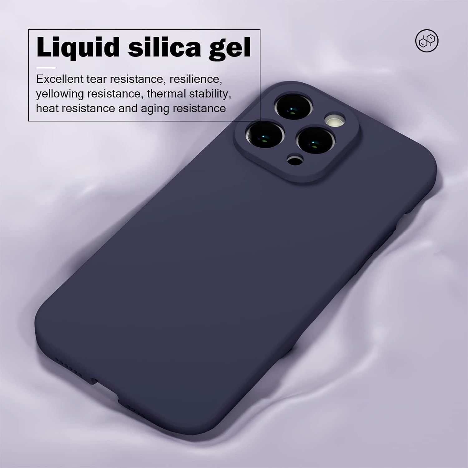 AKABEILA Funda para Xiaomi Poco X5 Pro 5G de 6.67 pulgadas, silicona líquida, delgada, sedosa y suave al tacto, TPU a prueba de golpes, con forro de