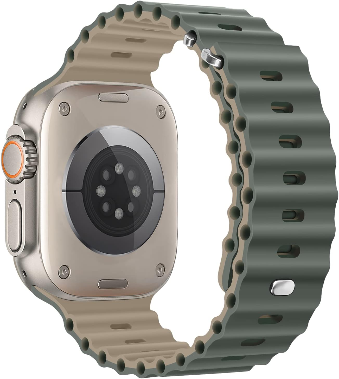 Anlinser Correas compatibles con Apple Watch Band de 1.92, 1.77, 1.73 y 1.65 pulgadas, correa deportiva ajustable diseñada para Apple Watch Ultra