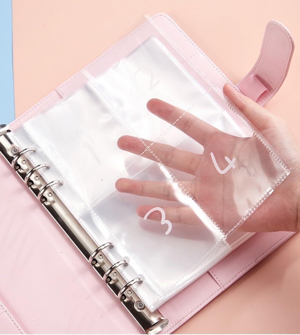 Carpeta de desafío de 100 sobres, hojas de desafíos de ahorro, manera fácil y divertida de ahorrar $5,050, carpeta de presupuesto con sobres para