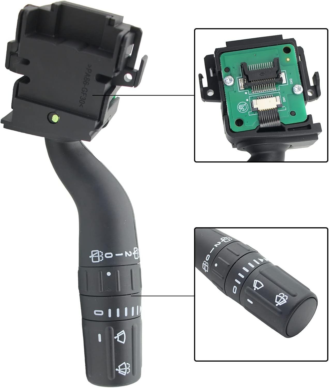 SW7688 Reemplazo del conjunto del interruptor del limpiaparabrisas para Ford Edge 2011-2015, Explorer 2011-2019, Ford Police Interceptor Utility