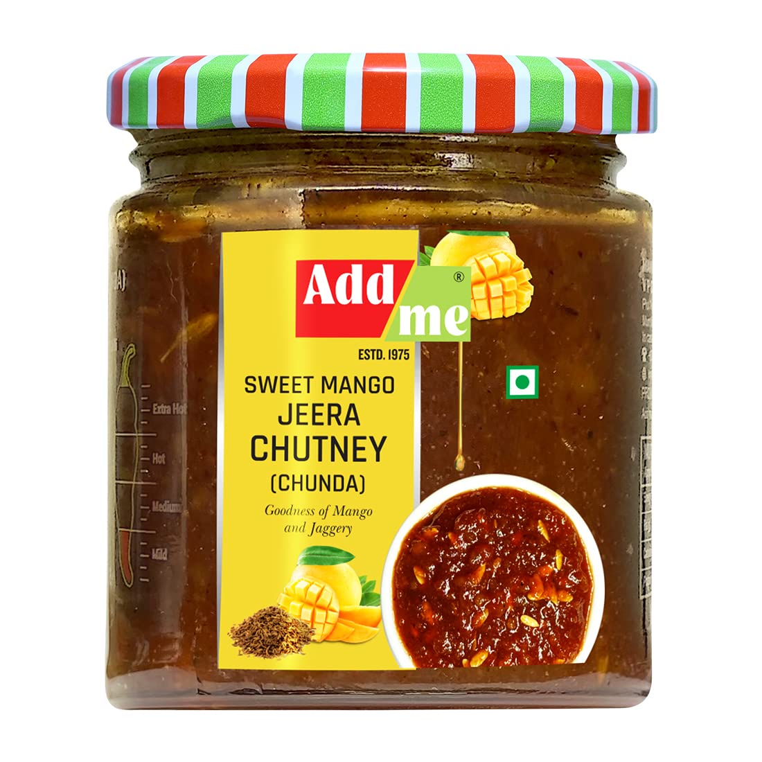 Add me Chutney dulce de mango con jeera Chutney 7.05 oz chundo khatta meetha sin aceite Chunda Pickle Mermelada de mangoConserva en especias Dip