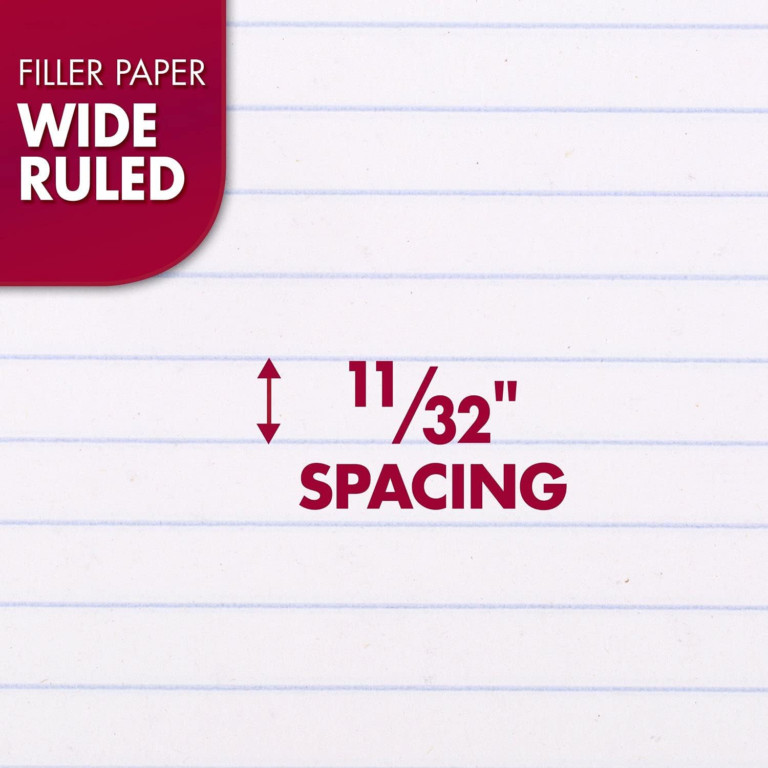 Mead Filler Paper, hojas de papel sueltas, rayado, 200 hojaspaquete (17208) 3 paquete de