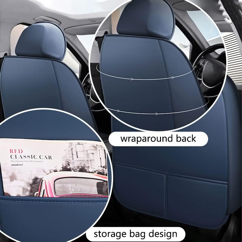 JOJ Fundas de asiento de automóvil para Volvo XC40 2019-2023, 2 fundas de asiento de automóvil, antideslizantes, impermeables, transpirables, de