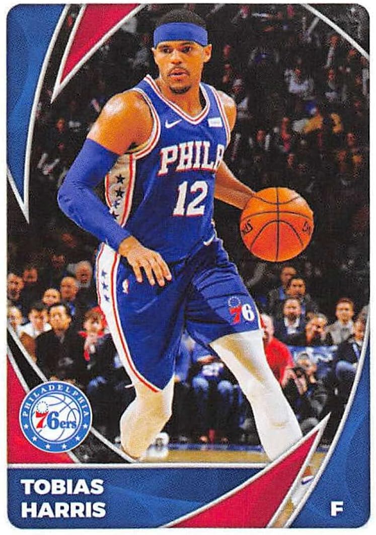 2020-21 Panini Stickers #267 Tobias Harris Official NBA Basketball Album Sticker Measuring 2.75 inch tall X 2 inches wide in Raw (NM or Better