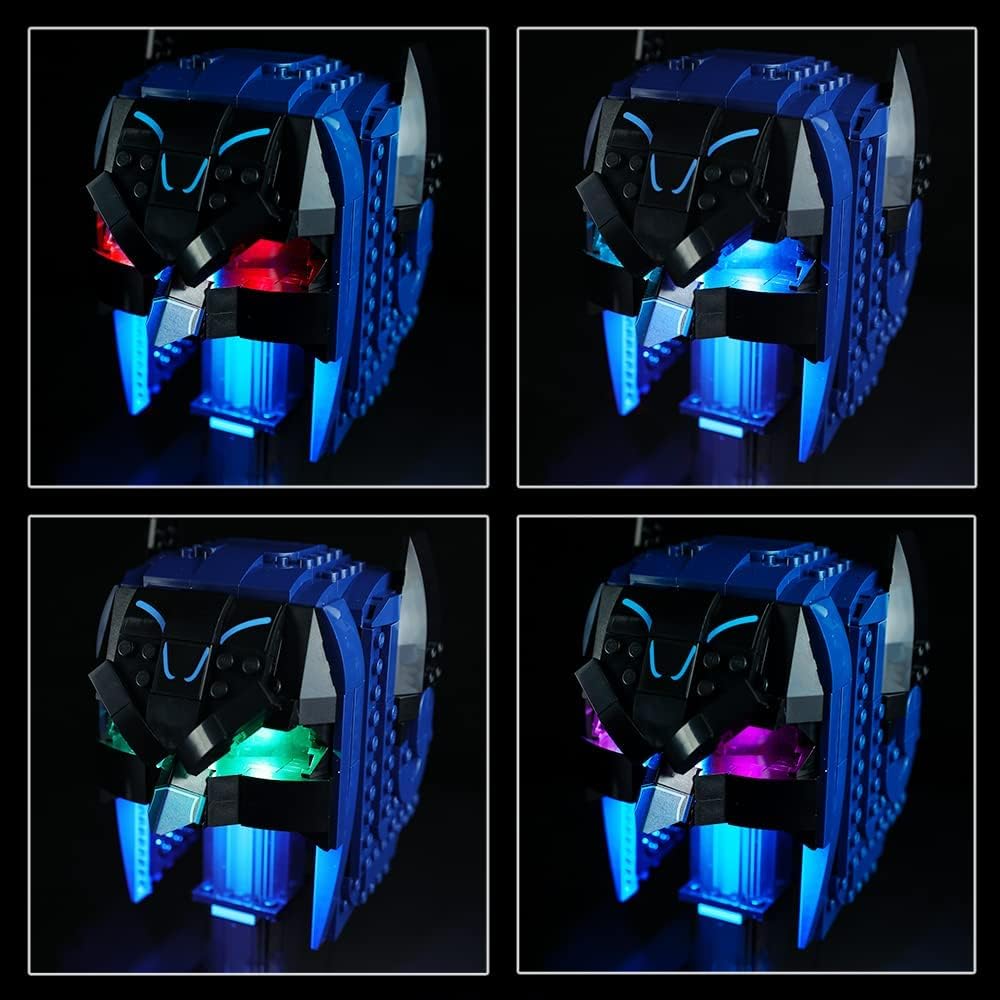 Kit de luces LED compatible con Lego 76238, kit de iluminación de construcción para (Batman Cowl). (Solo kit de luz Led) (versión estándar)