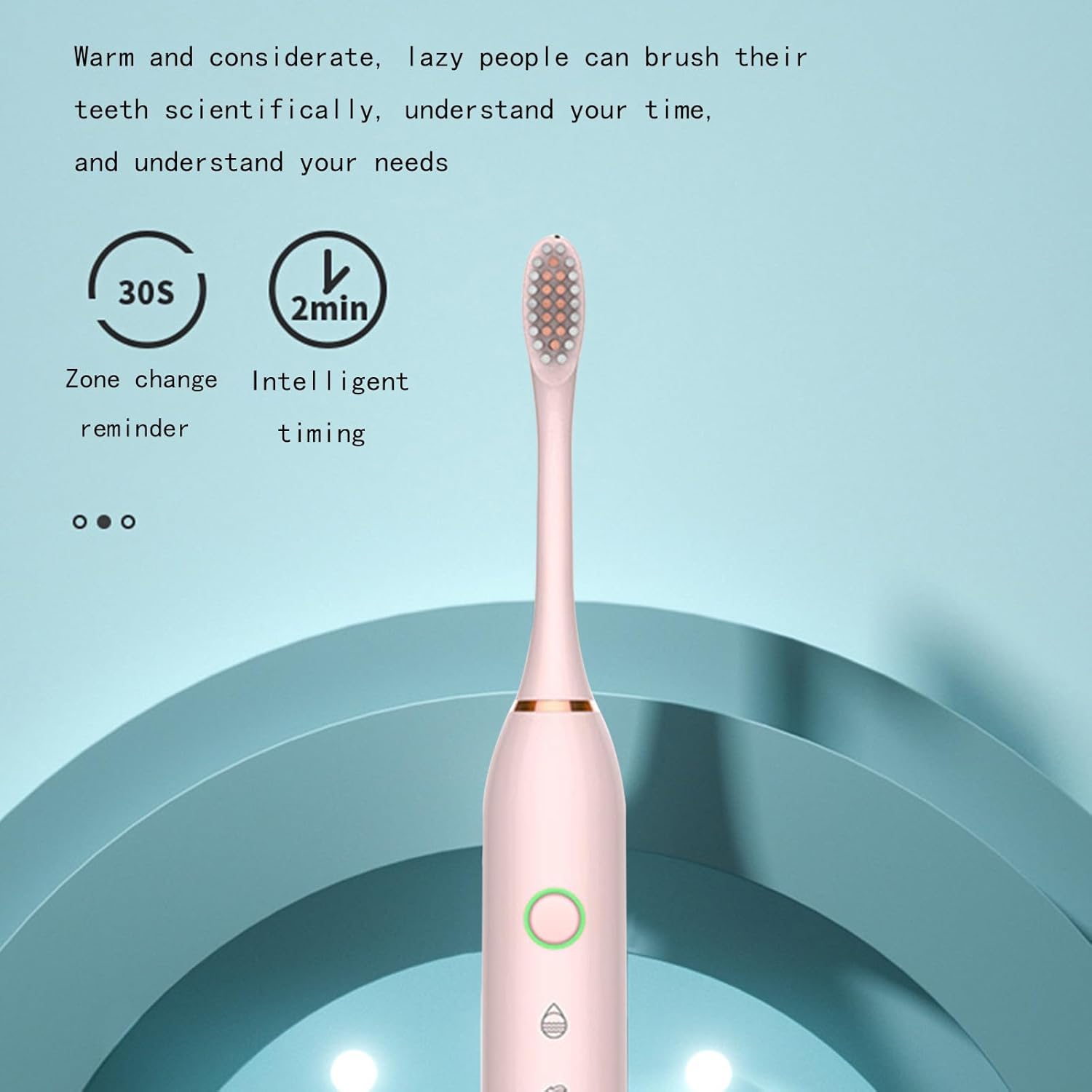 Cepillo de dientes eléctrico para adultos, cepillo de dientes eléctrico con 8 cabezales de cepillo y caja de cepillo de dientes, 6 modos de