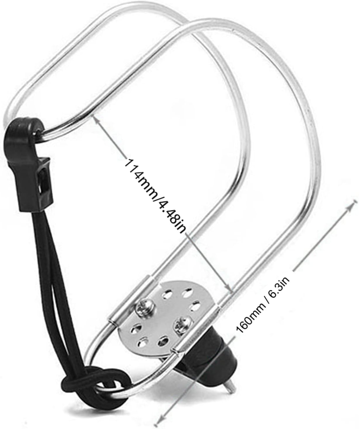 Boat Life – Soporte de anillo de almacenamiento de anillo de acero inoxidable sólido de 4.5 pulgadas, soporte de anillo de boya salvavidas de ángulo