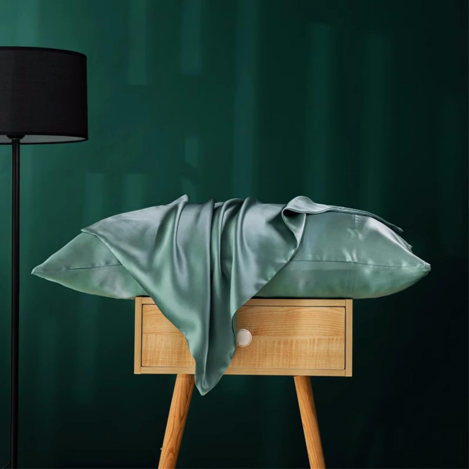 Funda de almohada de seda pura para cabello y cara, fabricada en Estados Unidos, fundas de almohada de seda Momme grado 6A tamaño Queen con