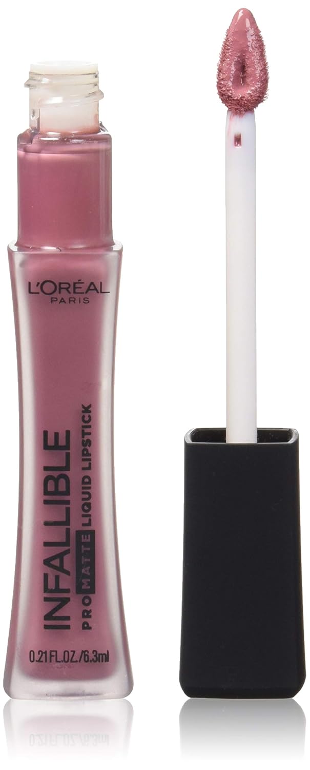 L’Oreal Paris Infallible Pro Matte – Lápiz labial líquido, dura hasta 16horas, 0.21onzas líquidas (Petal Potion)