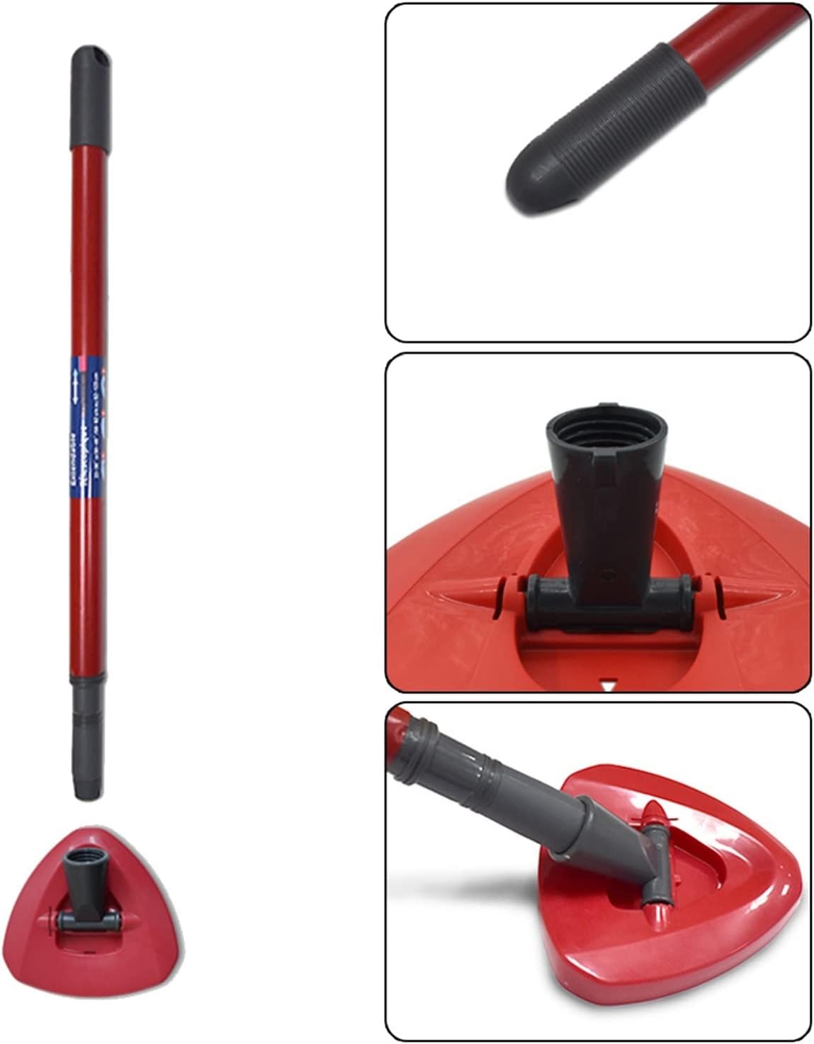 Kit de mango y base de repuesto, piezas de trapeador giratorio, accesorios de repuesto de mano. Compatible con Easywring Rinseclean (Color  Package2)