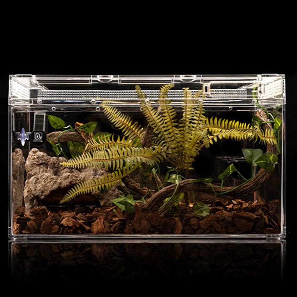 Cueva de piedra de alta simulación Cueva de reptiles y cuevas Accesorios de decoración de terrario Escondite de dragón barbudo para tortugas Geckos,