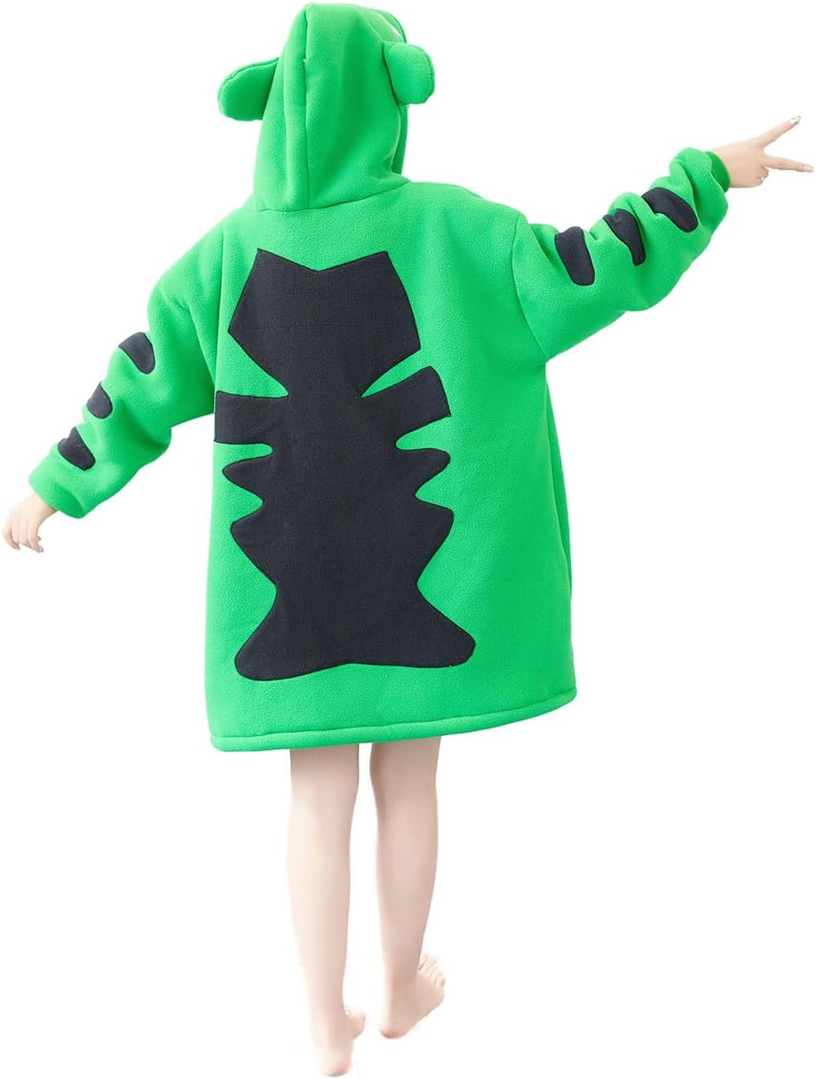 Manta con capucha unisex de animales, manta cómoda y cálida con bolsillo, para niños