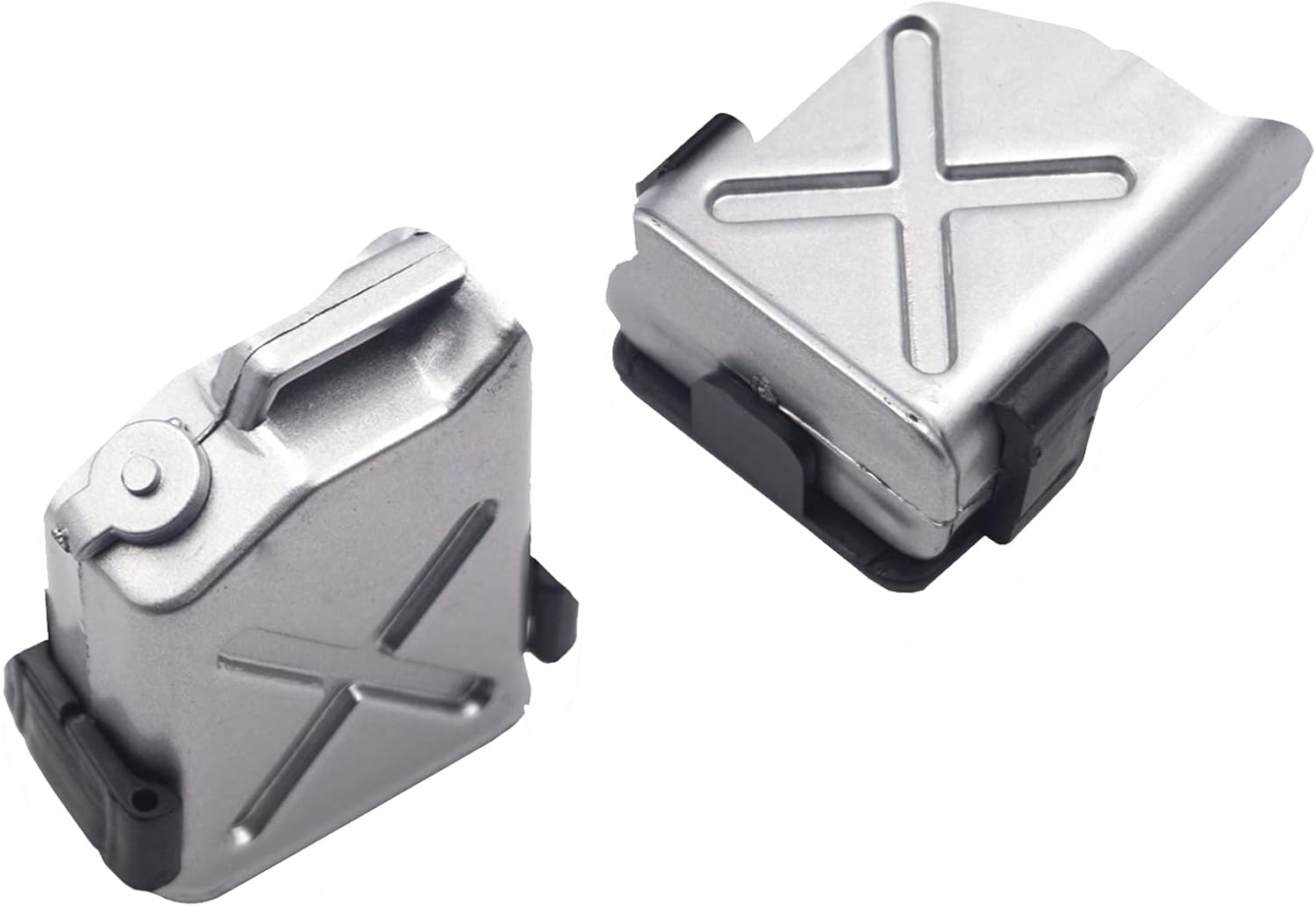 2 piezas de plástico mini tanque de combustible RC Crawler accesorios de decoración compatibles con Axial SCX10 CC01 RC4WD D90 110 RC Crawler Truck