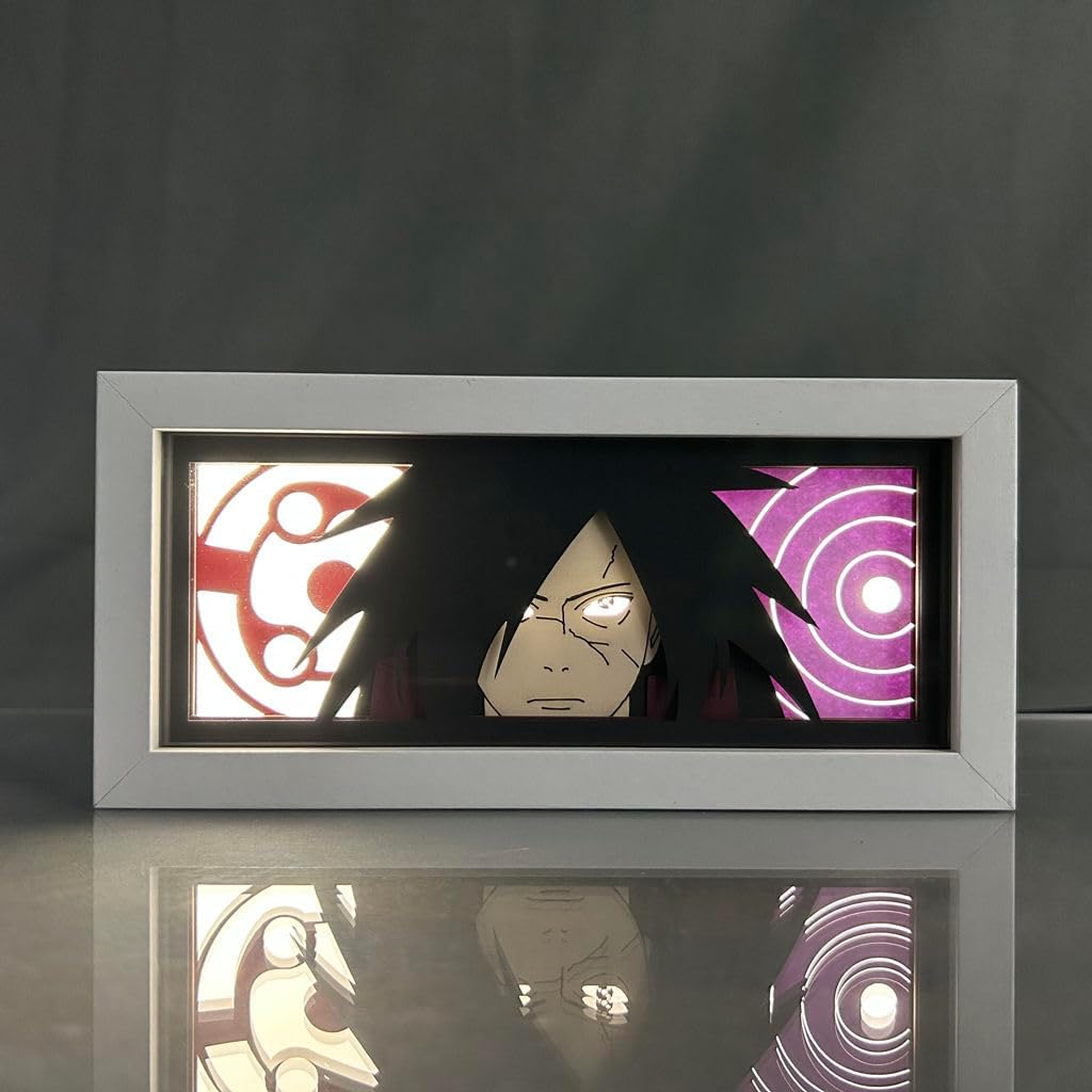 Lámpara de anime Uchiha Madara figura para decoración de dormitorio, luz nocturna, regalo de cumpleaños para luz LED