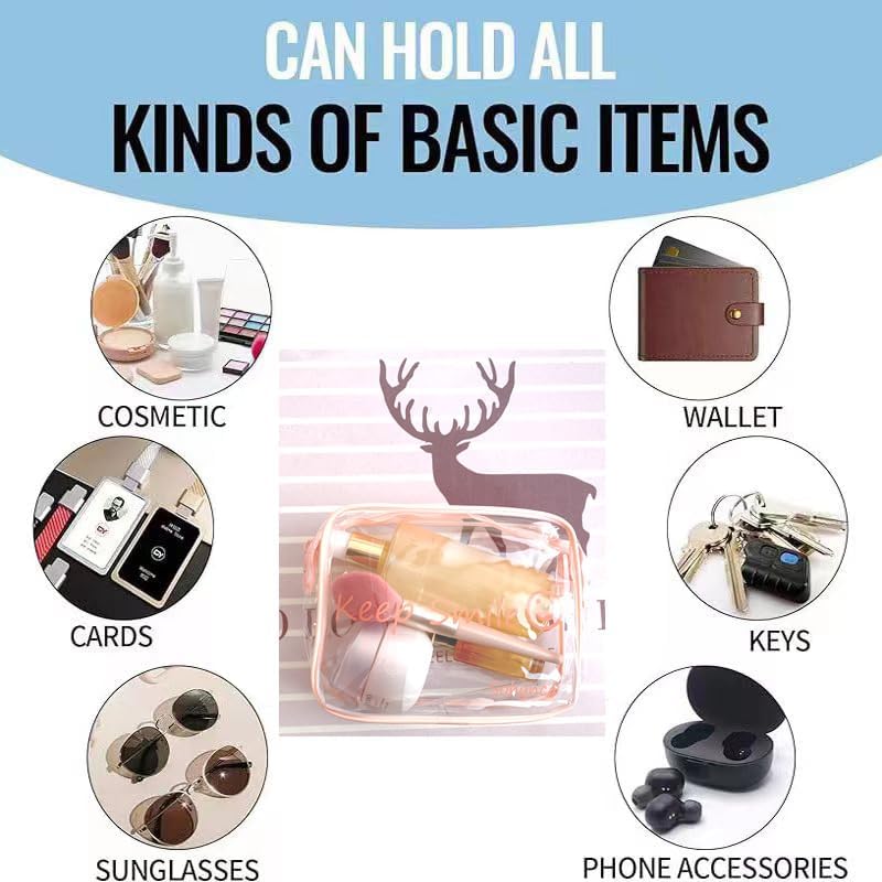 Bolsa de aseo de PVC transparente, impermeable, bolsa de cosméticos, minimalista, bolsa de maquillaje, pequeña bolsa de cosméticos ordenada, bolsa