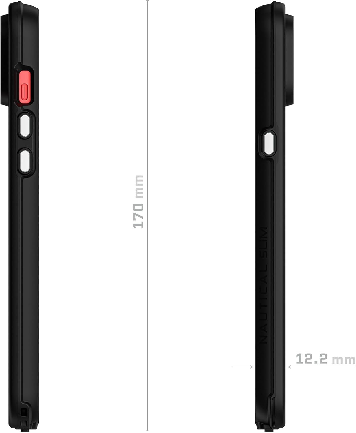 Ghostek Nautical Slim – Funda impermeable para iPhone 15 Plus, protector de pantalla y protector de cámara integrados, compatible con accesorios